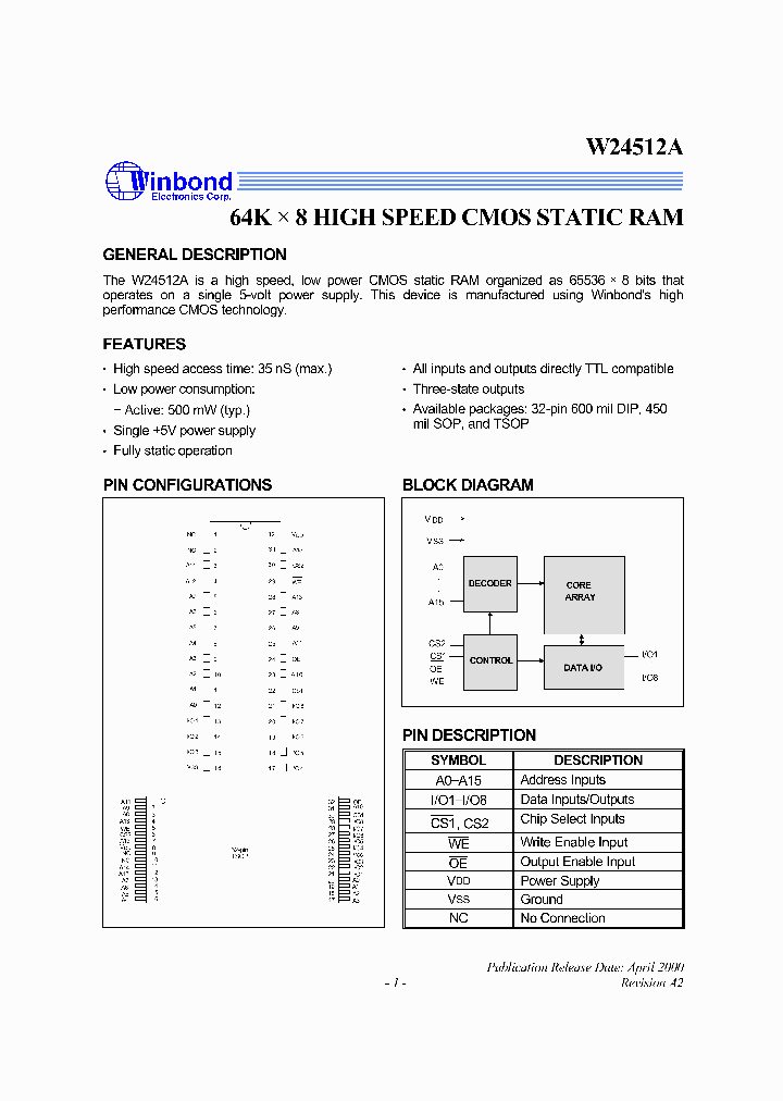 W24512A_1007264.PDF Datasheet