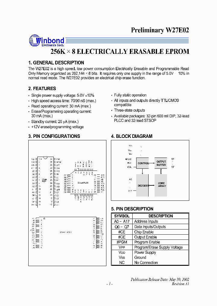 W27E02_1007294.PDF Datasheet