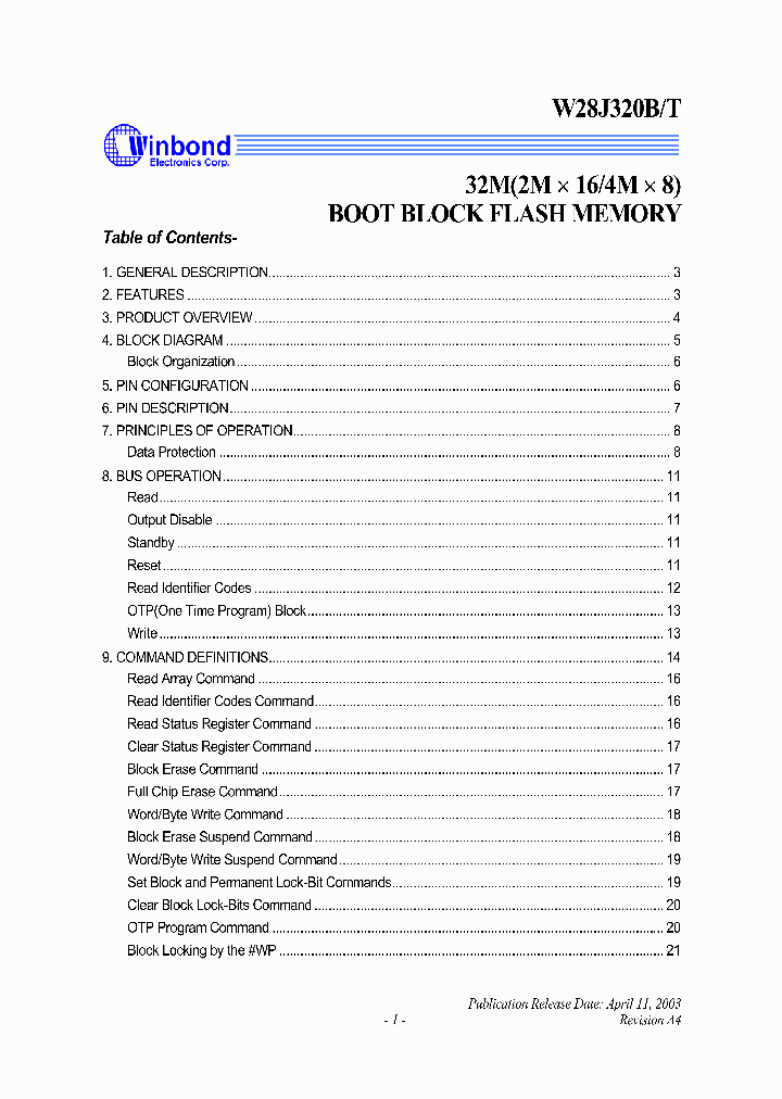 W28J320_1007307.PDF Datasheet