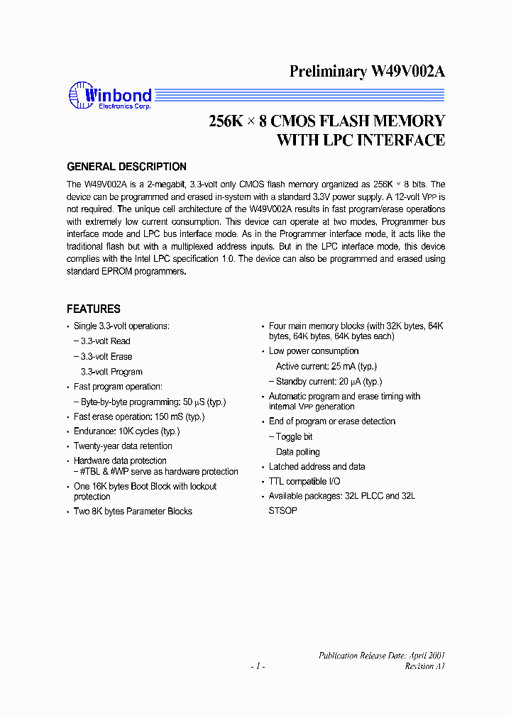 W49V002A_1007329.PDF Datasheet