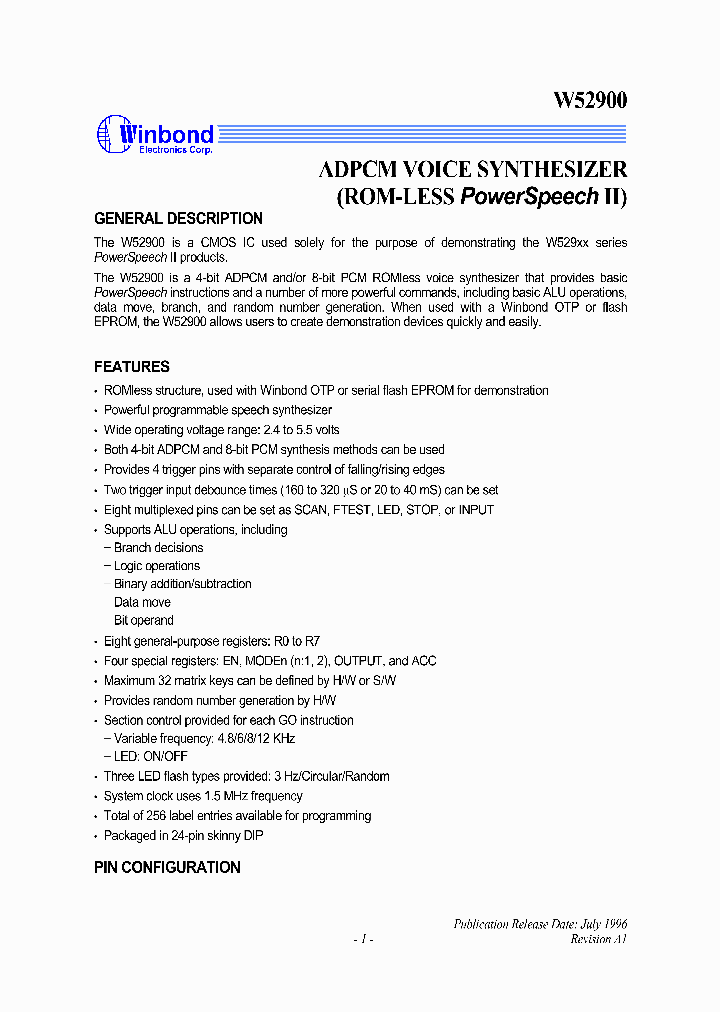 W52900_1007342.PDF Datasheet