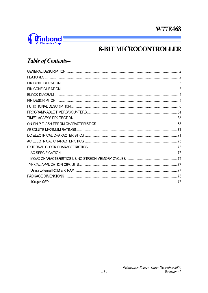 W77E468B1_1007411.PDF Datasheet