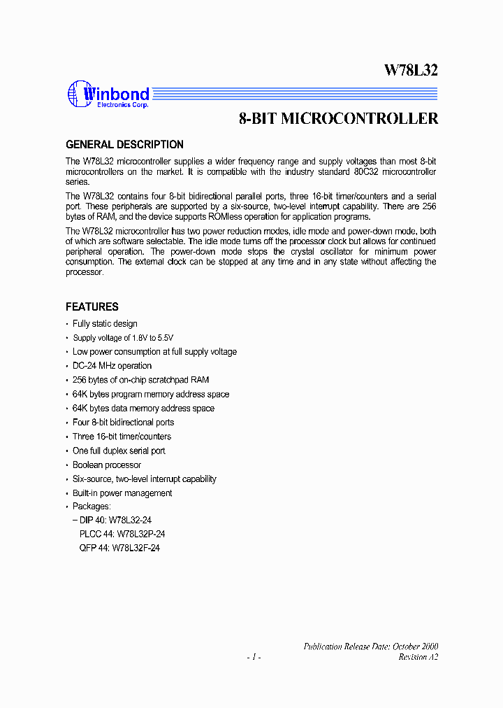 W78L32B1_1007455.PDF Datasheet