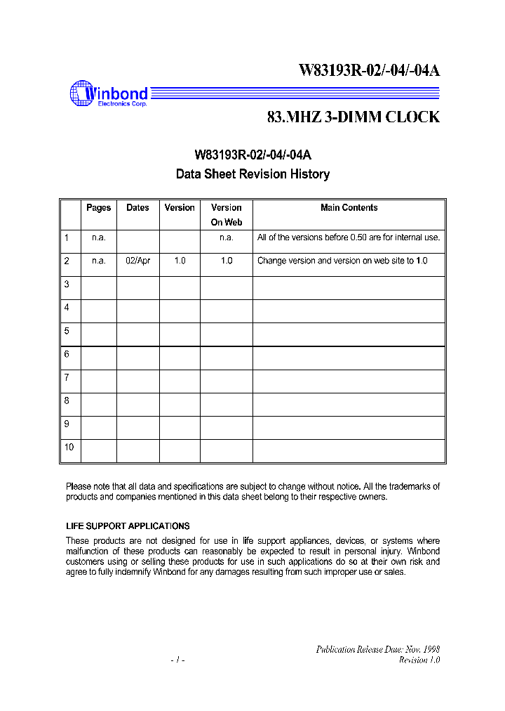 W83193R-04_1007485.PDF Datasheet