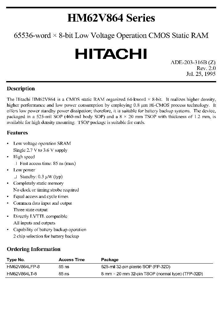 62V864_969470.PDF Datasheet