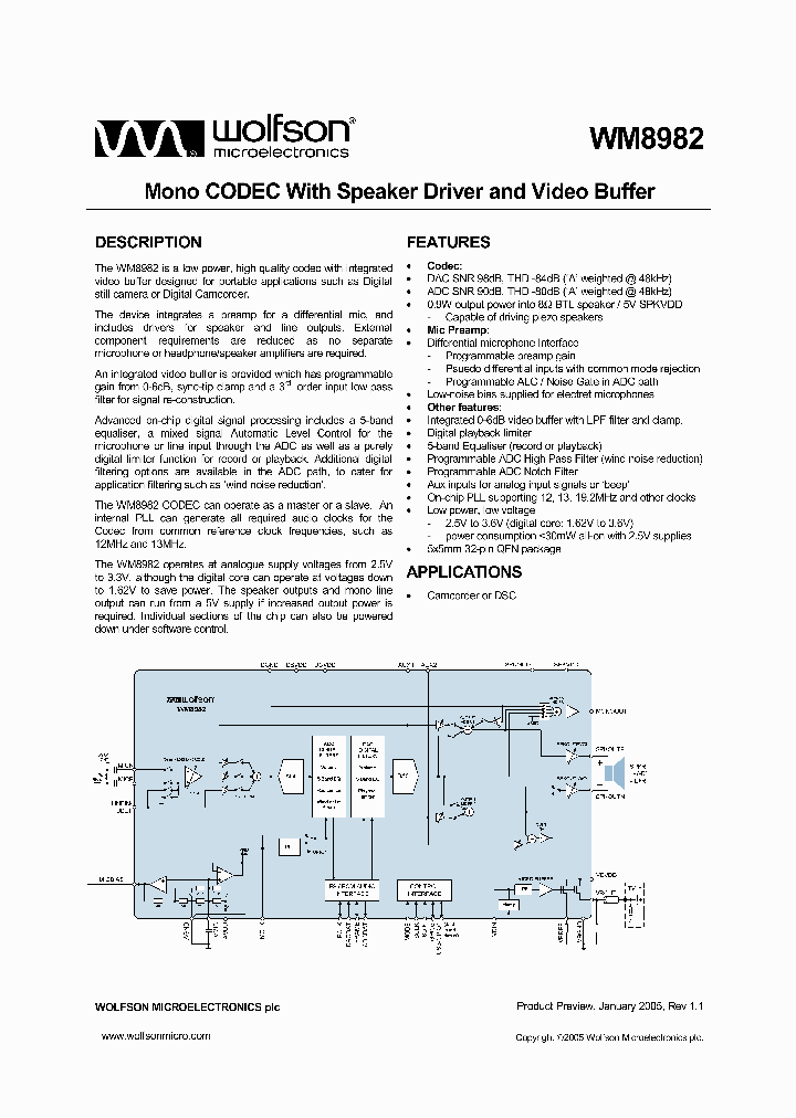 WM8982_1007711.PDF Datasheet