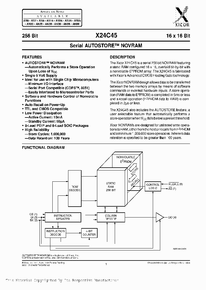 X24C45P_1007759.PDF Datasheet
