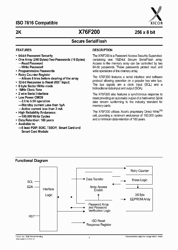 X76F200_826909.PDF Datasheet