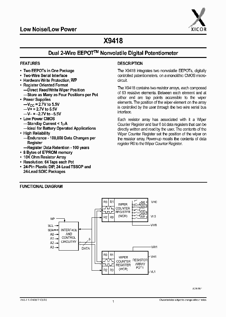X9418_1007781.PDF Datasheet