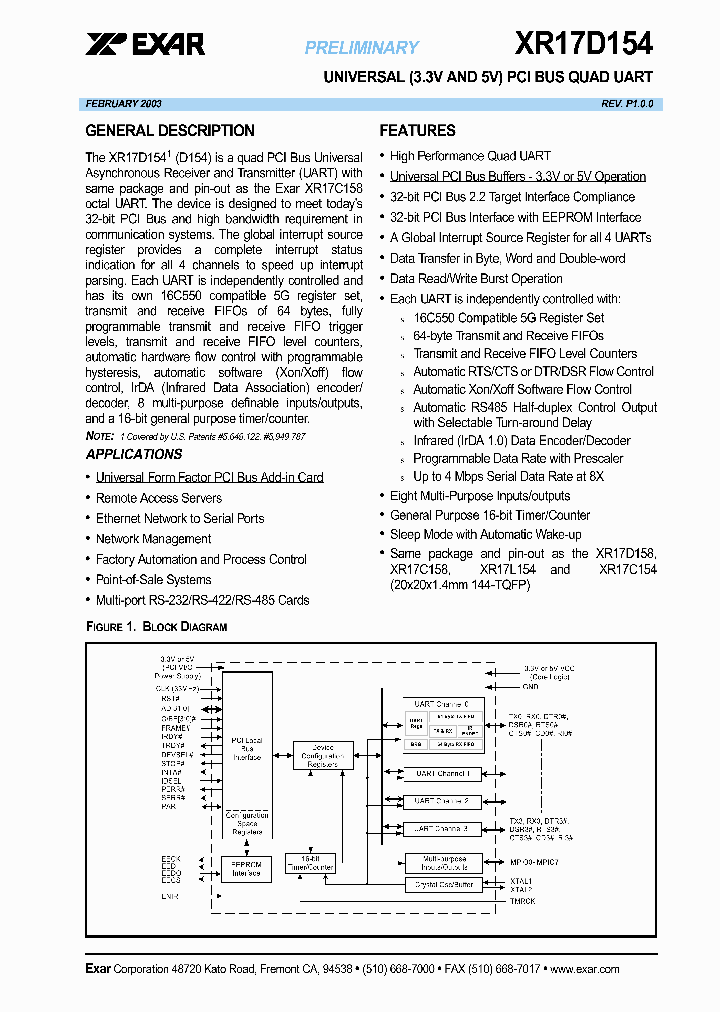 XR17D154_1007912.PDF Datasheet