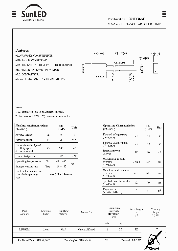 XSUG68D_1007939.PDF Datasheet