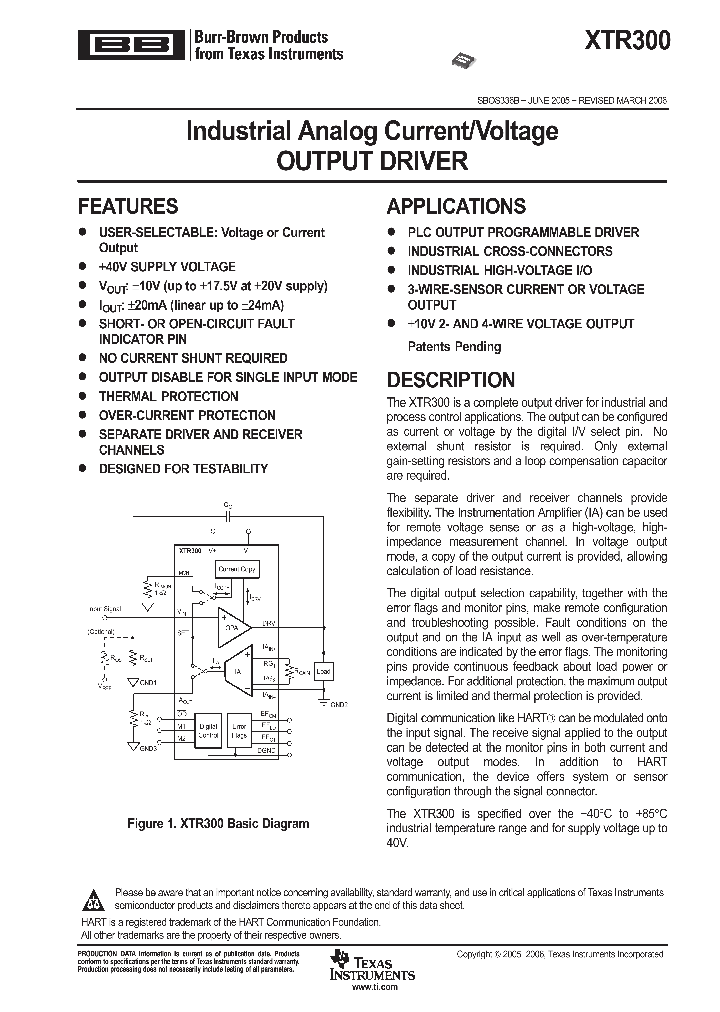 XTR300_1007967.PDF Datasheet