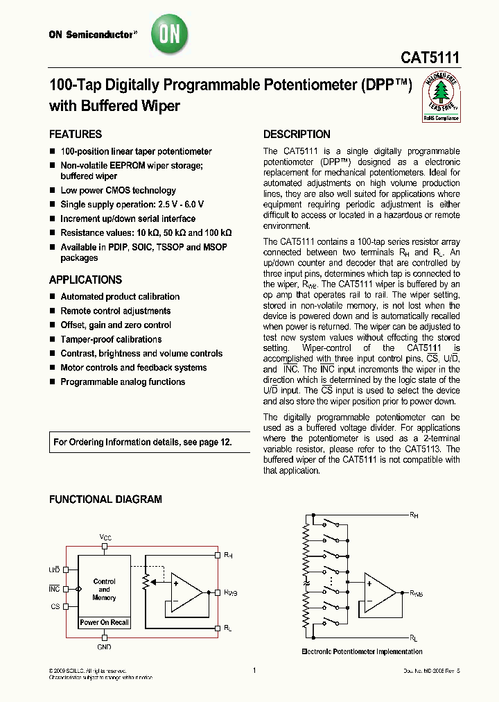 CAT5111ZI-10-T3_4926033.PDF Datasheet