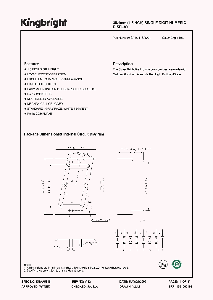 SA15-11SRWA07_4926763.PDF Datasheet