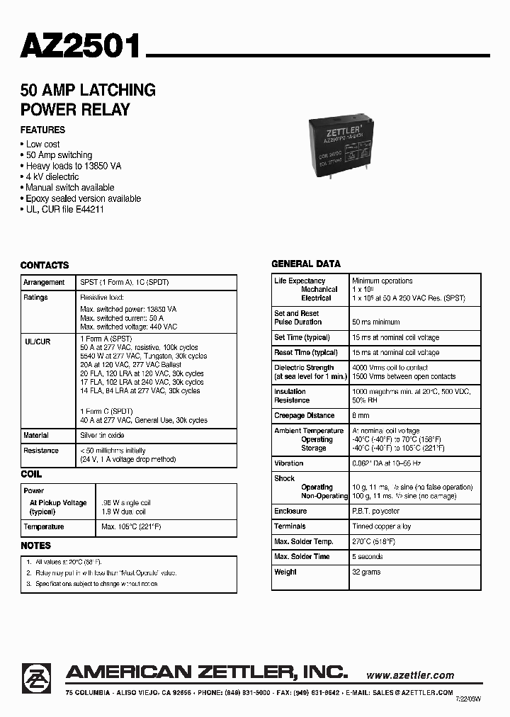 AZ2501P2-1A-12D_4928144.PDF Datasheet
