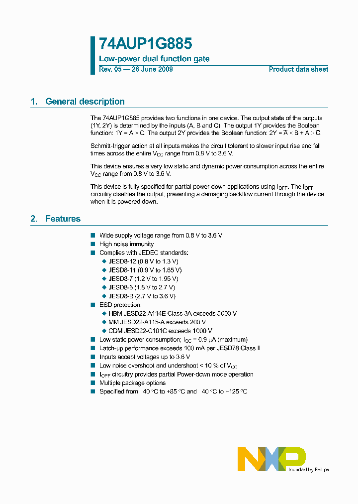 74AUP1G885_4930532.PDF Datasheet