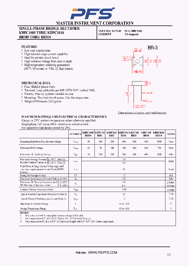 KBPC108_4930846.PDF Datasheet