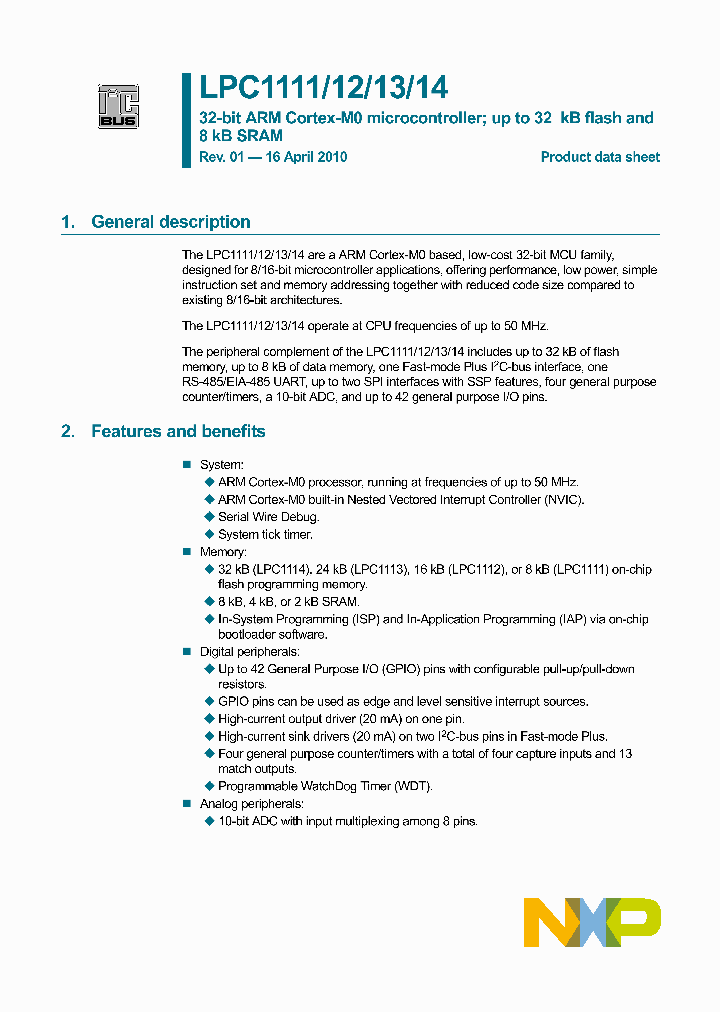 LPC1111FHN33101_4931165.PDF Datasheet