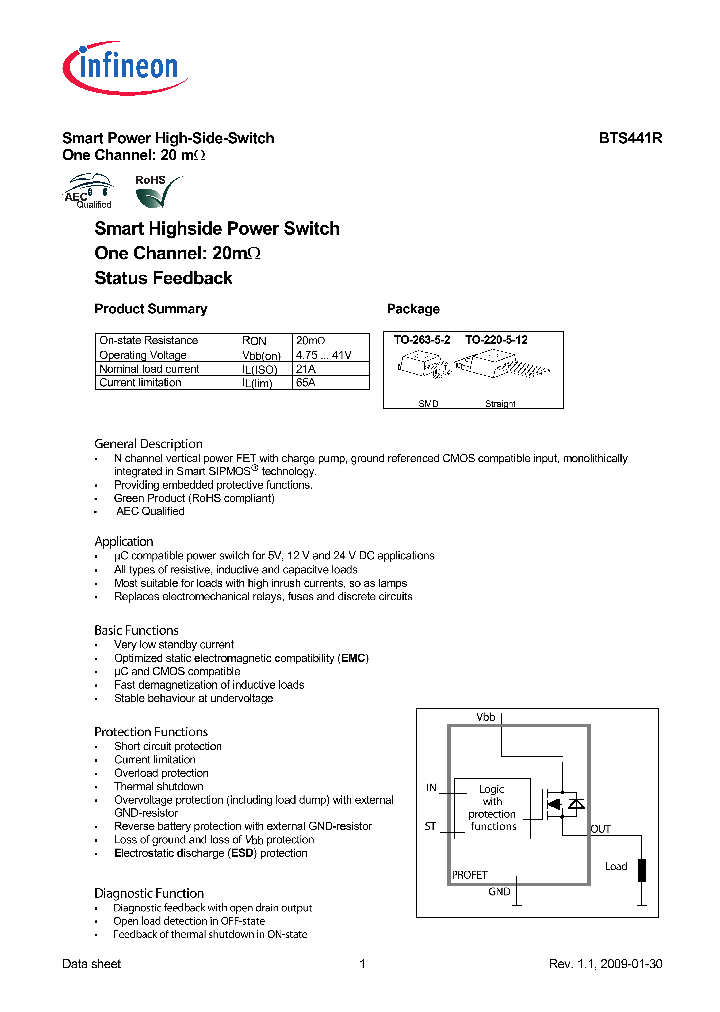 BTS441R09_4932282.PDF Datasheet
