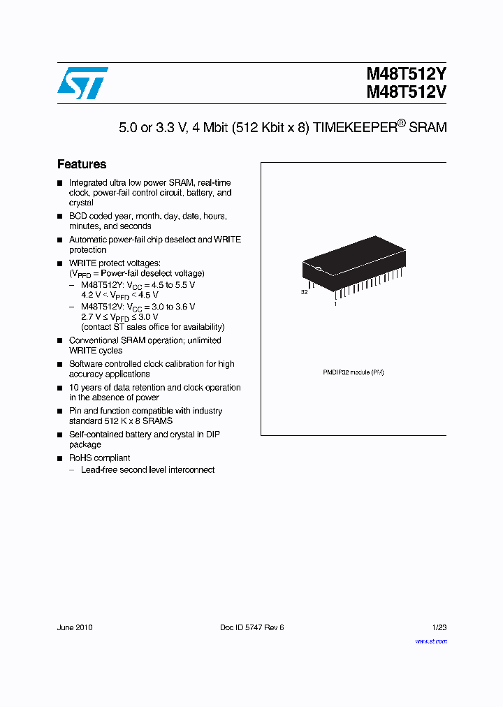 M48T512Y10_4935038.PDF Datasheet