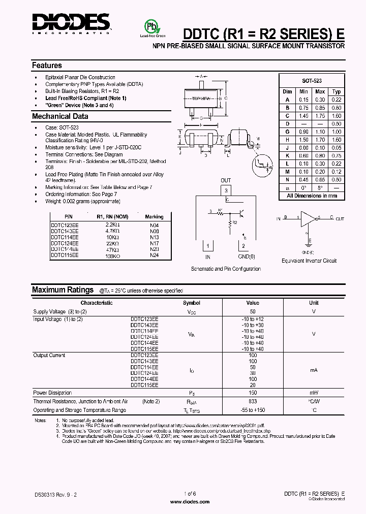 DDTC143EE_4935405.PDF Datasheet