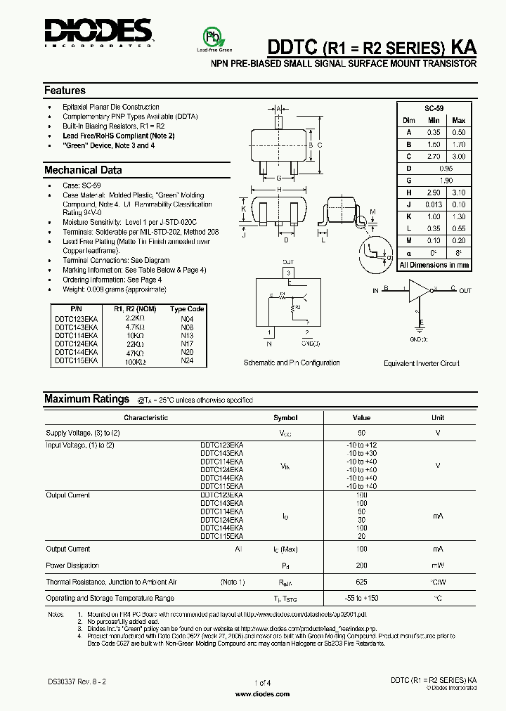 DDTC123EKA_4935406.PDF Datasheet