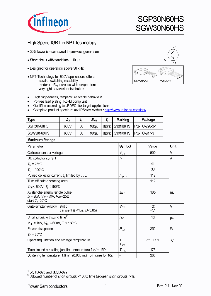 SGW30N60HS_4936170.PDF Datasheet