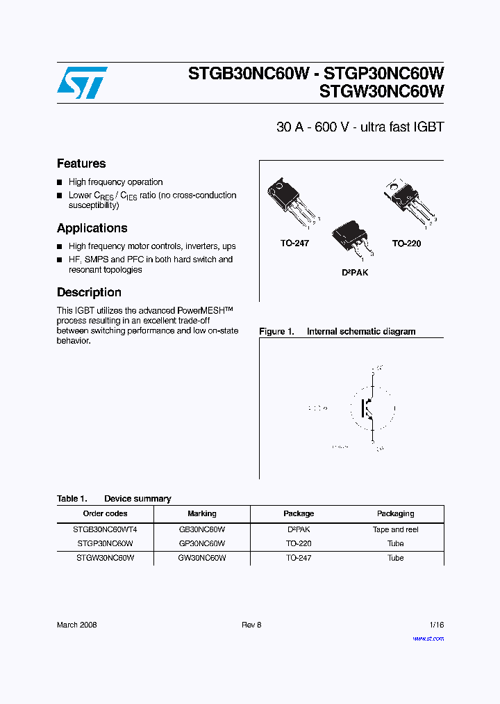 STGW30NC60W_4936173.PDF Datasheet