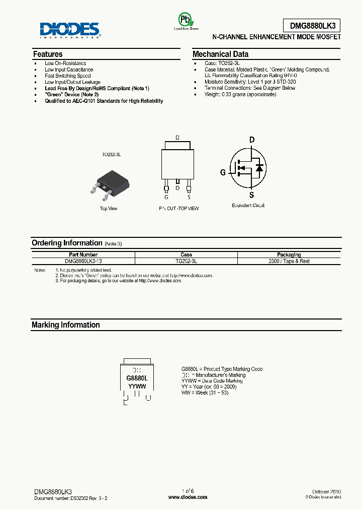 DMG8880LK3-13_4936430.PDF Datasheet