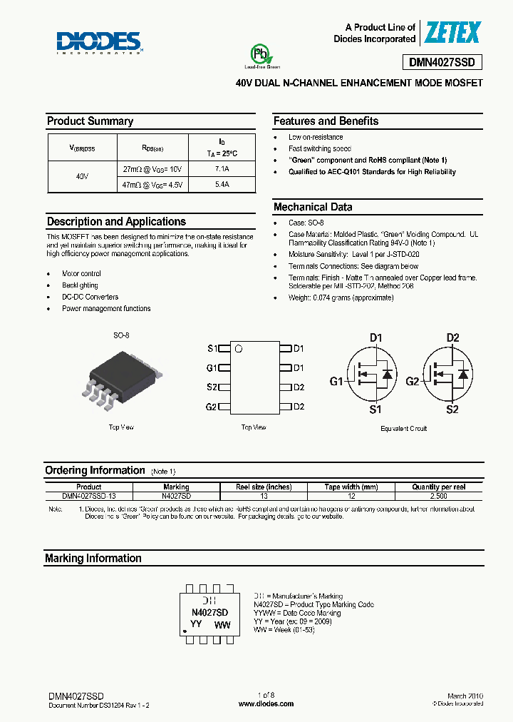DMN4027SSD-13_4936720.PDF Datasheet