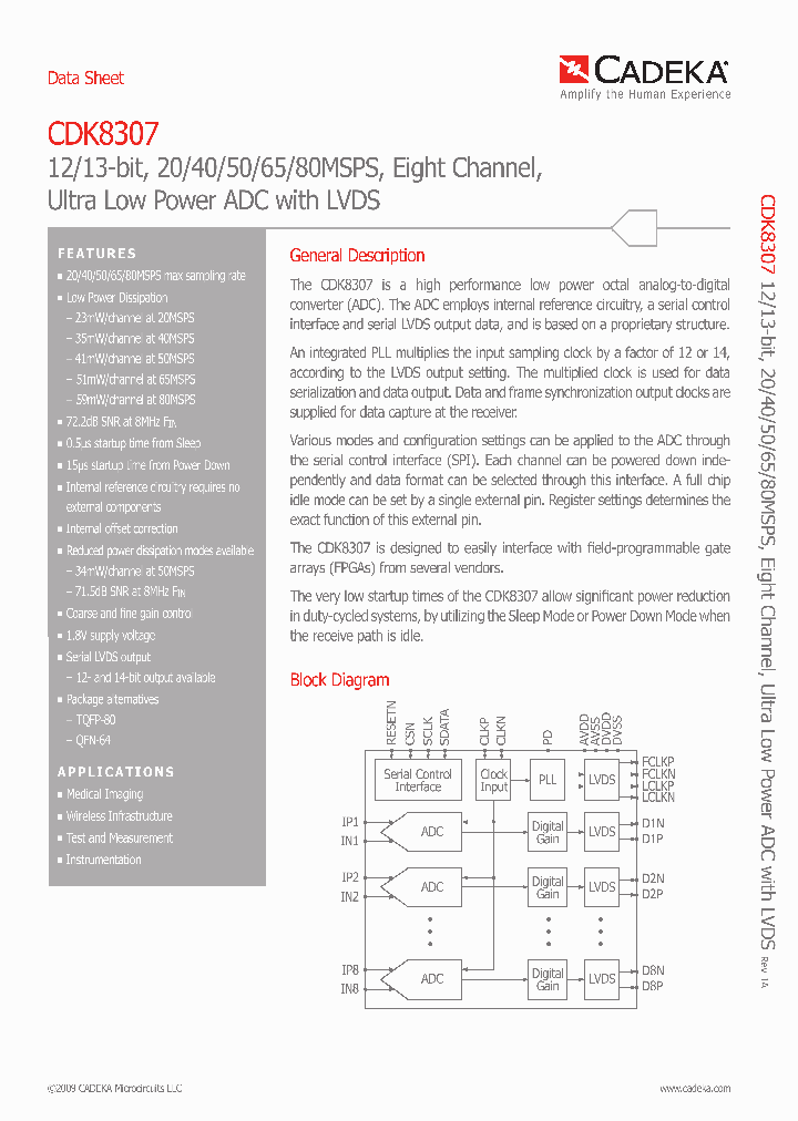 CDK8307AILP64_4937917.PDF Datasheet