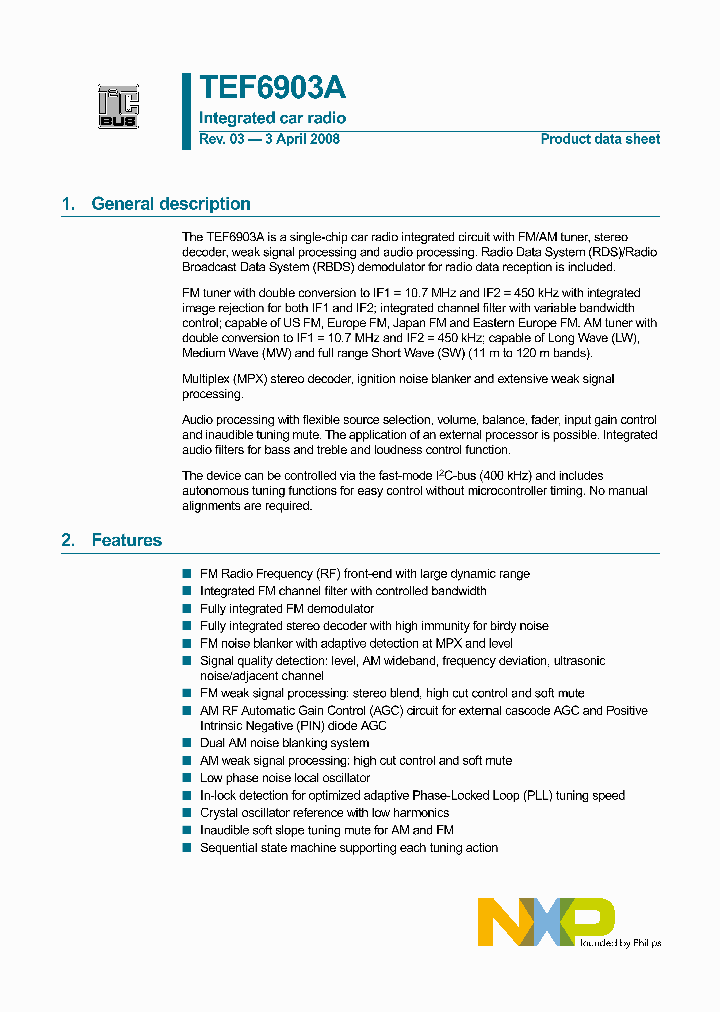 TEF6903A_4938467.PDF Datasheet