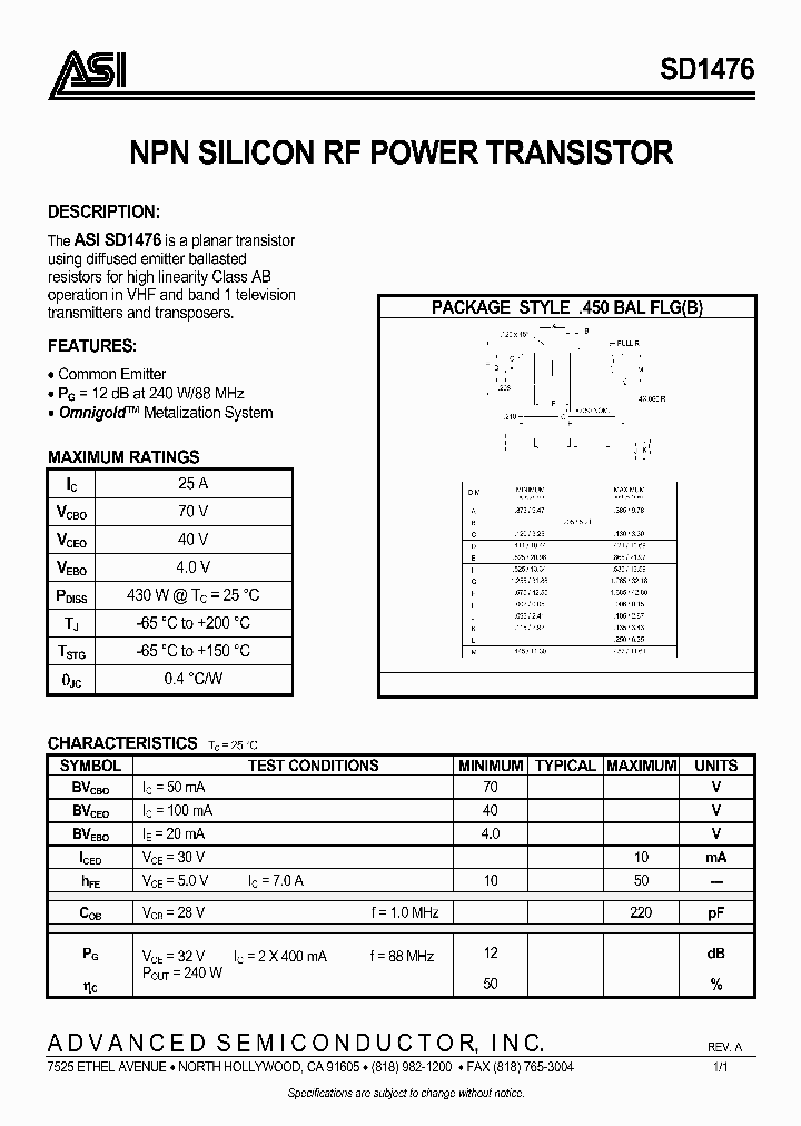 SD1476_4939992.PDF Datasheet