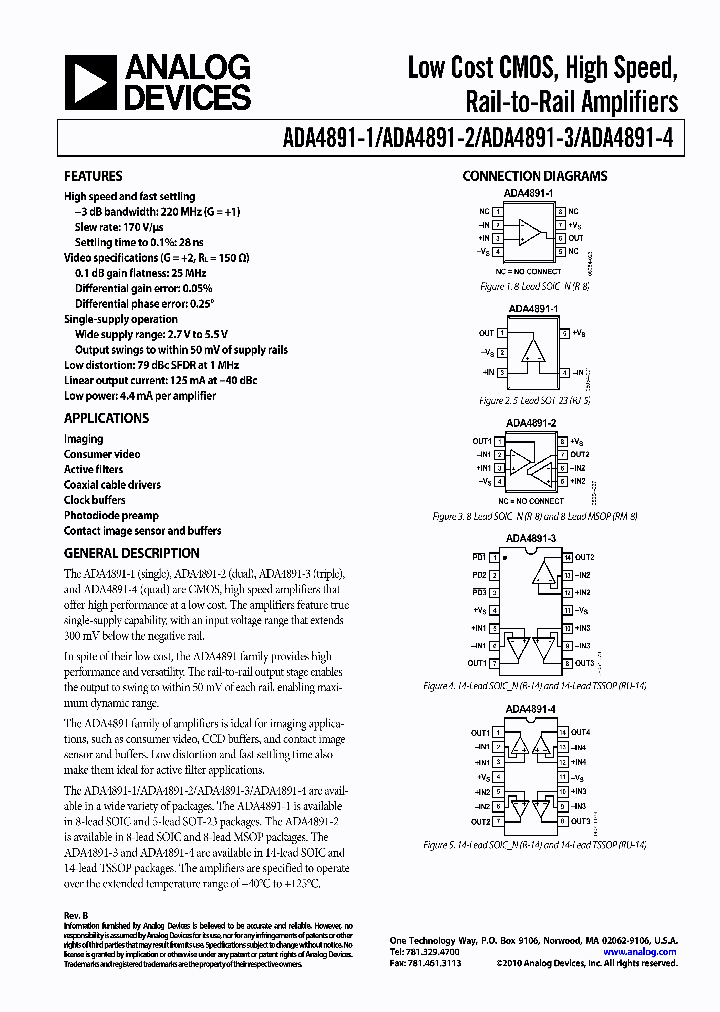 ADA4891-3ARU-EBZ_4940127.PDF Datasheet
