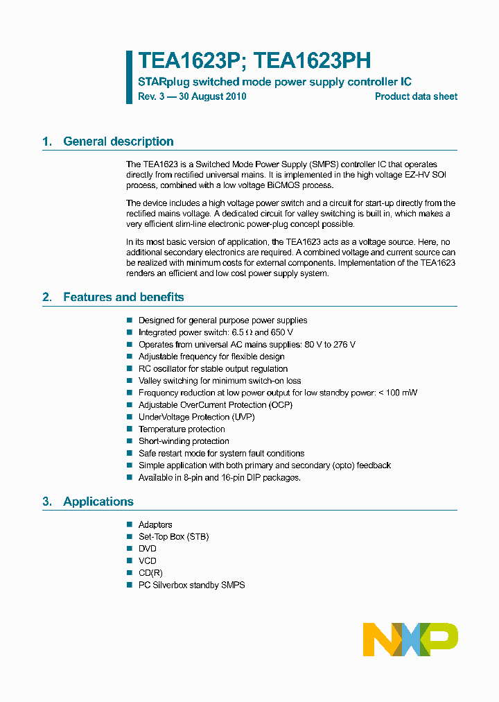 TEA1623P_4940619.PDF Datasheet