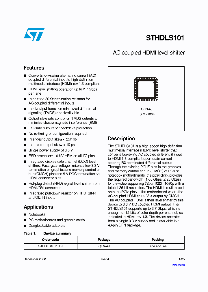 STHDLS101_4941866.PDF Datasheet
