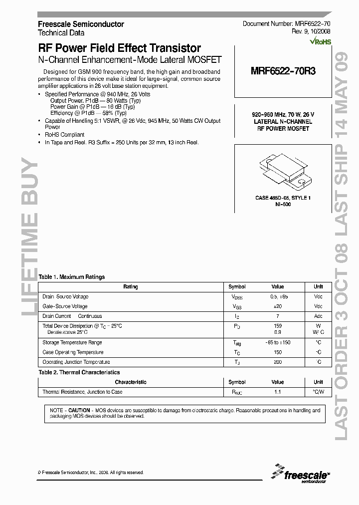 MRF6522--70R3_4941945.PDF Datasheet