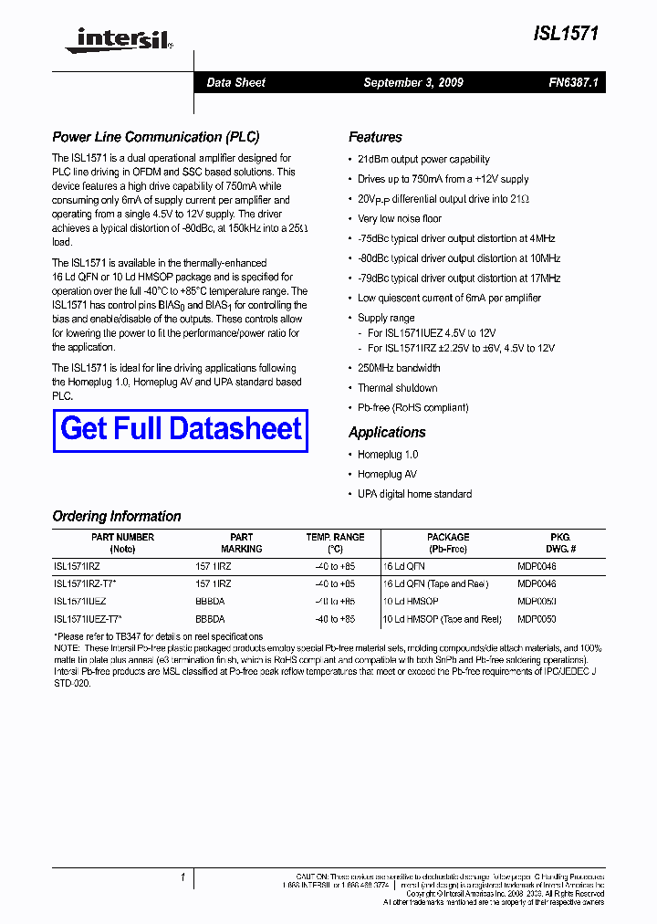ISL1571IRZ_4942667.PDF Datasheet
