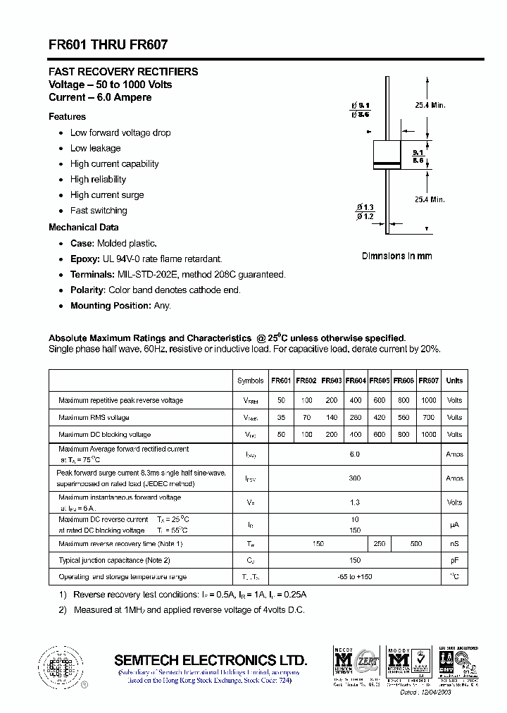 FR601_4943120.PDF Datasheet