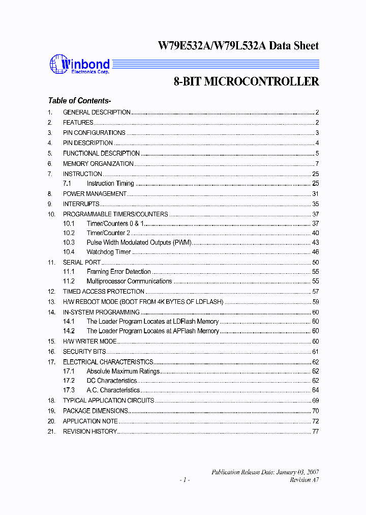W79L532A25DL_4943304.PDF Datasheet