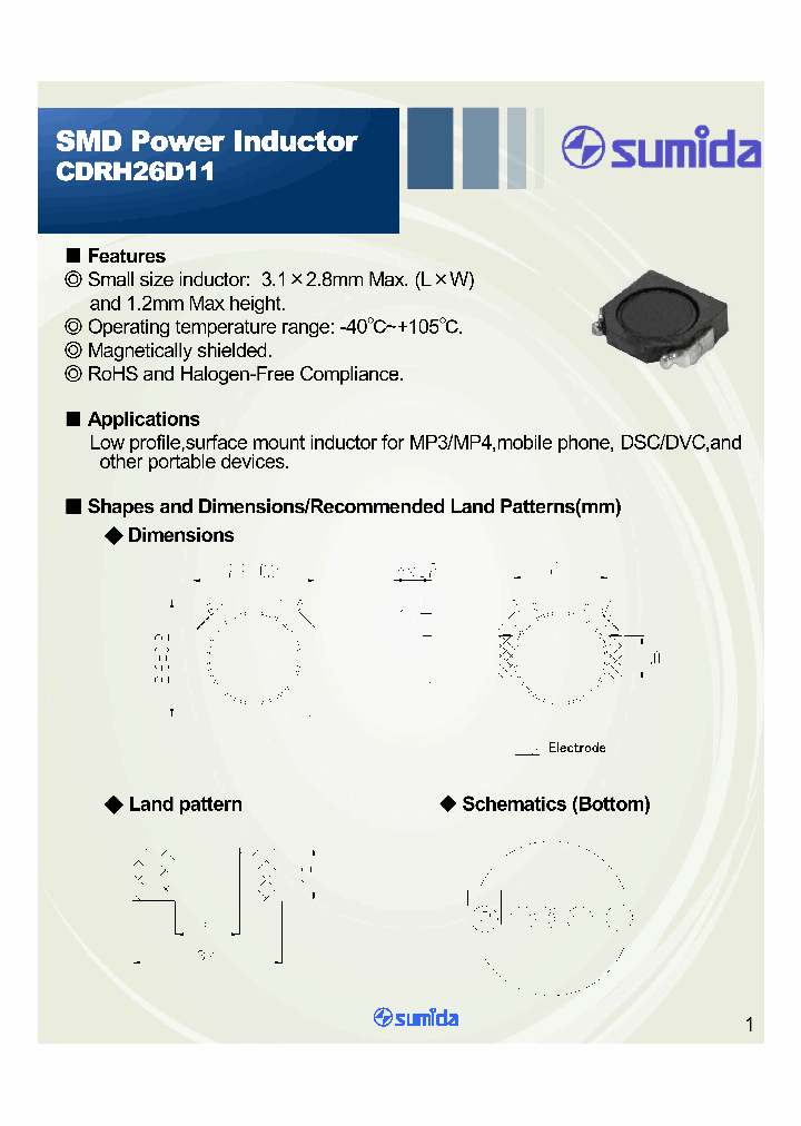 CDRH26D11NP-1R5PC_4943826.PDF Datasheet