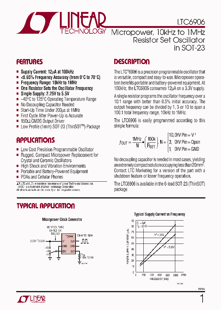 LTC6906IS6_4943853.PDF Datasheet
