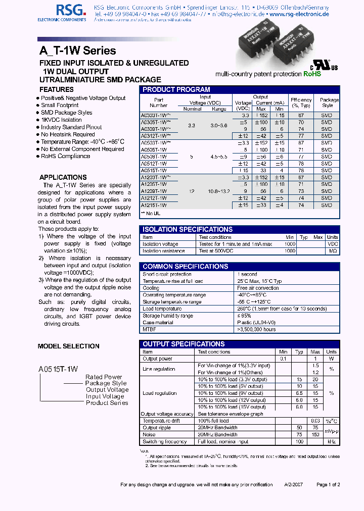 A1212T-1W_4944182.PDF Datasheet