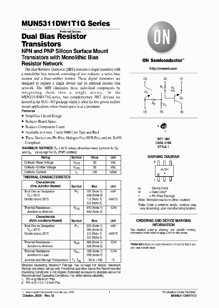 MUN5311DW1T1G_4944321.PDF Datasheet