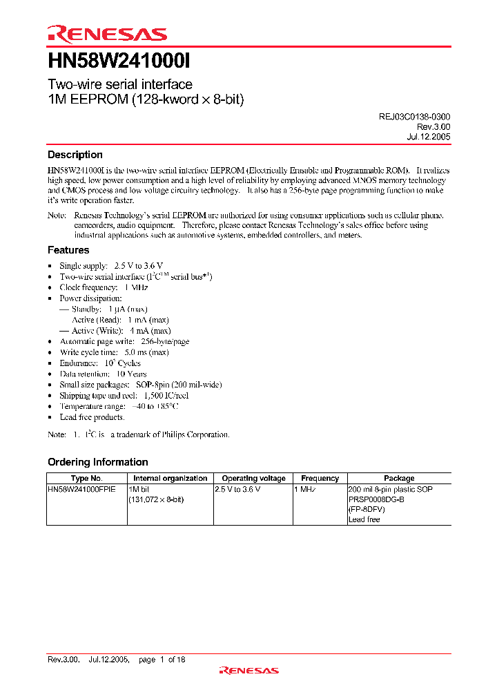 HN58W241000FPIE_4944358.PDF Datasheet