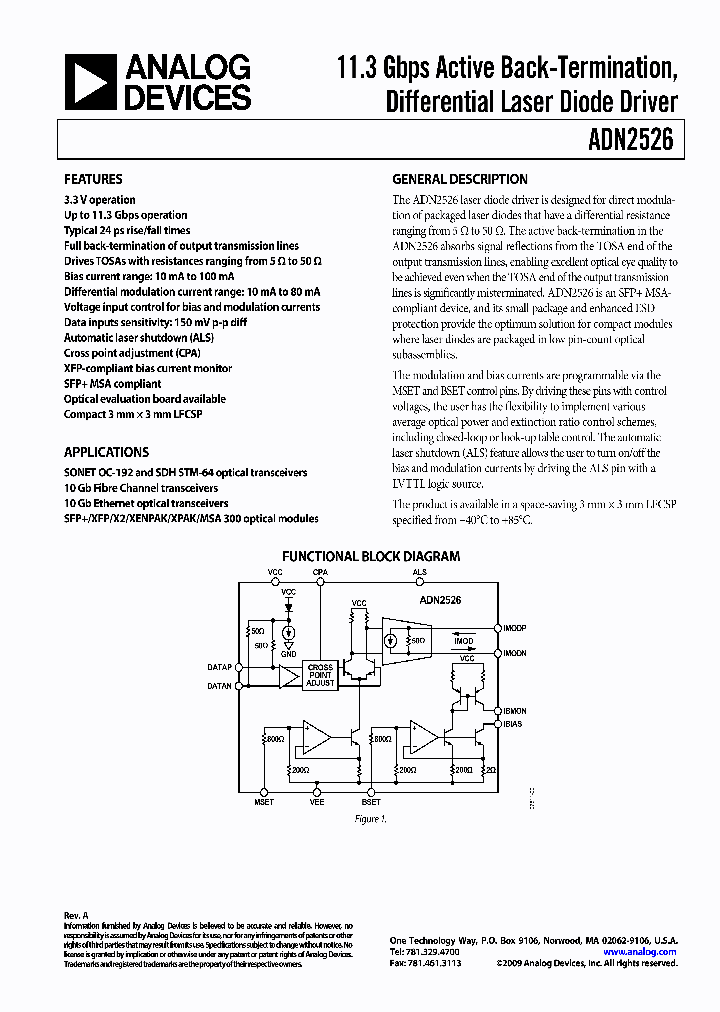 ADN2526_4945150.PDF Datasheet