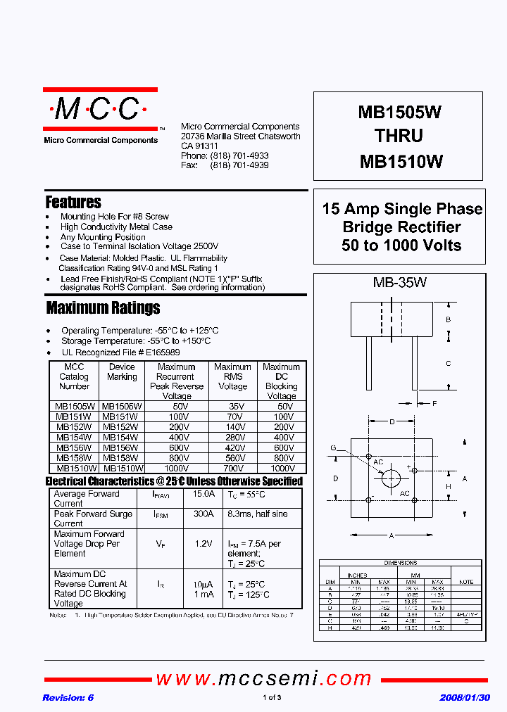 MB151W-BP_4945612.PDF Datasheet