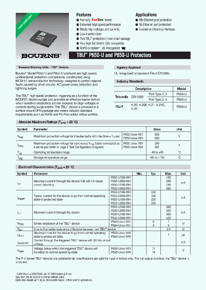 P650-U260-WH_4946012.PDF Datasheet