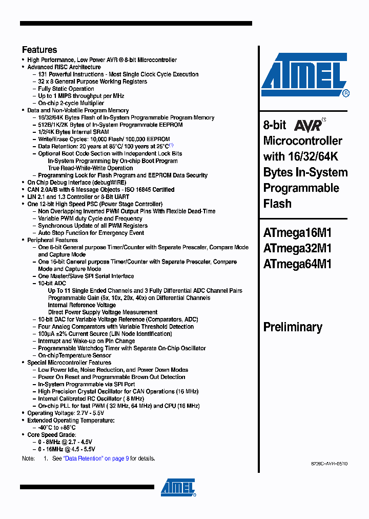 ATMEGA16M1_4947216.PDF Datasheet