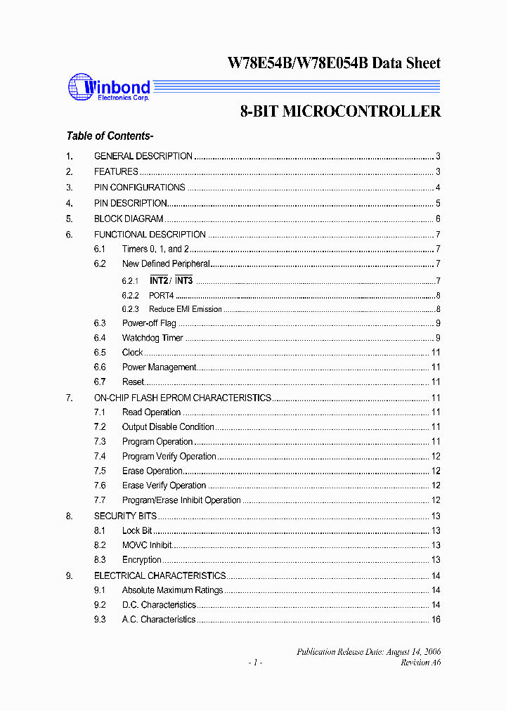 W78E054B_4949748.PDF Datasheet
